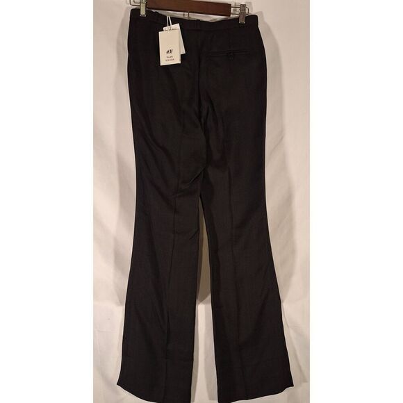 H&M Studio S/S 24 Womens Tailored Viscose‎ Slacks Black Size 2 NEW with tags - Picture 2 of 3